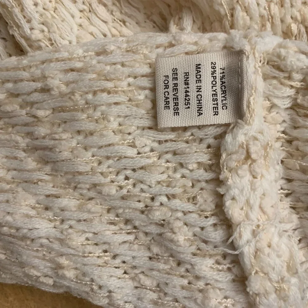 NWT Moon & Madison Cowl Neck Sweater Small Diagonal Striped